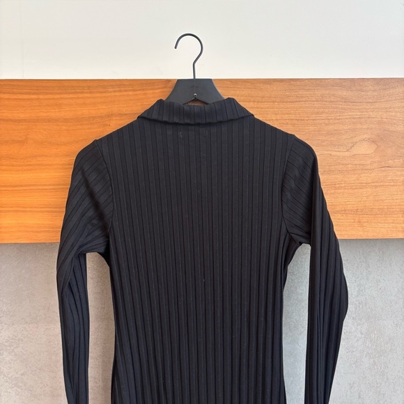 GOOD AMERICAN Wide Rib Button Down Midi Dress, Size 3 (L) - Picture 10 of 12